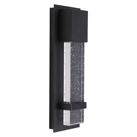 EGLO 1X11W Led Outdoor Wall Light W/ Matte Blk Finish & Clr Seeded Glass 202955A